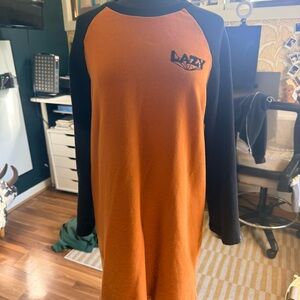 Lazy Oaf Orange and Black Raglan Shirt